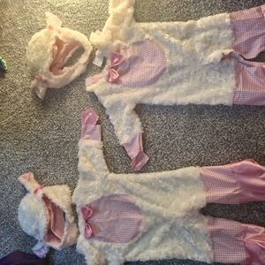 Adorable Lamb Costumes with Pink Accents